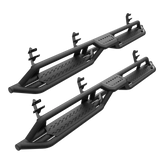 6" Black Running Boards Side Steps Two-Stair Design For 2015-2022 Ford F150, For 2017-2022 Ford F250 Super Duty SuperCrew/ Crew Cab 4 Full Size Doors